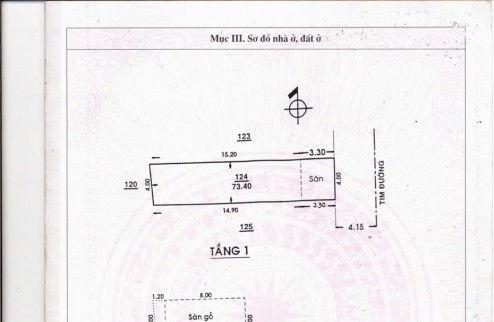 Bán nhà HXT 9m Đỗ Thừa Luông, Tân Quý, Tân Phú, DT 74m2 - 4 x 18.5 - 2 tầng,
Giá 7.6 tỷ TL.