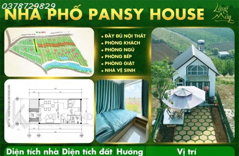 Bán nhà phố Pansy House Đầy Đủ Nội Thất, Cảnh Quan Sẵn - Giá 2 tỷ - 314m2