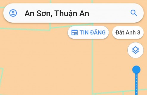 Bán đất An Sơn 46 (An Sơn 01 quẹo vào 200m).
bán đất An Sơn 32 Thành Phố Thuận An, Bình Dương 

Diện tích ngang 15m x dài 32m = 500m² (100m² thổ