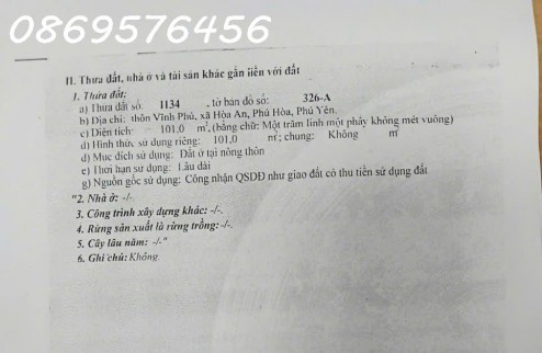 BÁN NHÀ LẦU NGAY XÃ HOÀ AN, HUYỆN PHÚ HOÀ, PHÚ YÊN