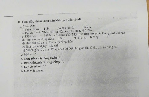 NHÀ ĐẸP GIÁ RẺ CẦN BÁN TẠI PHÚ HOÀ PHÚ YÊN