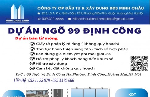 Dự Án Ngõ 99 Định Công