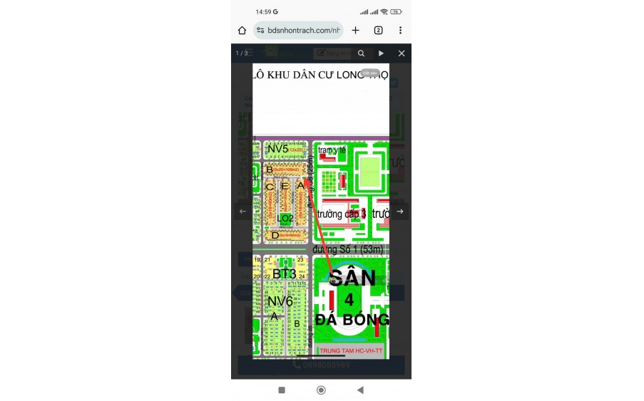 Cần bán lô góc đường 25m, 1 sẹc Lê Hồng Phong, 1 - Quốc Thắng– Nhơn Trạch: 0898088989