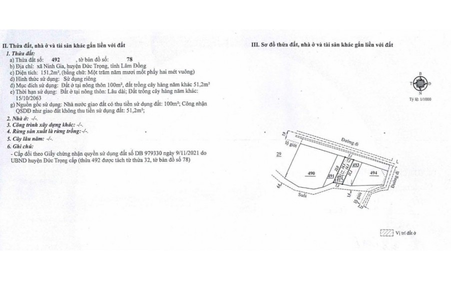 CHÍNH CHỦ BÁN ĐẤT THỔ CƯ GIÁ RẺ NGAY QL20-NINH GIA