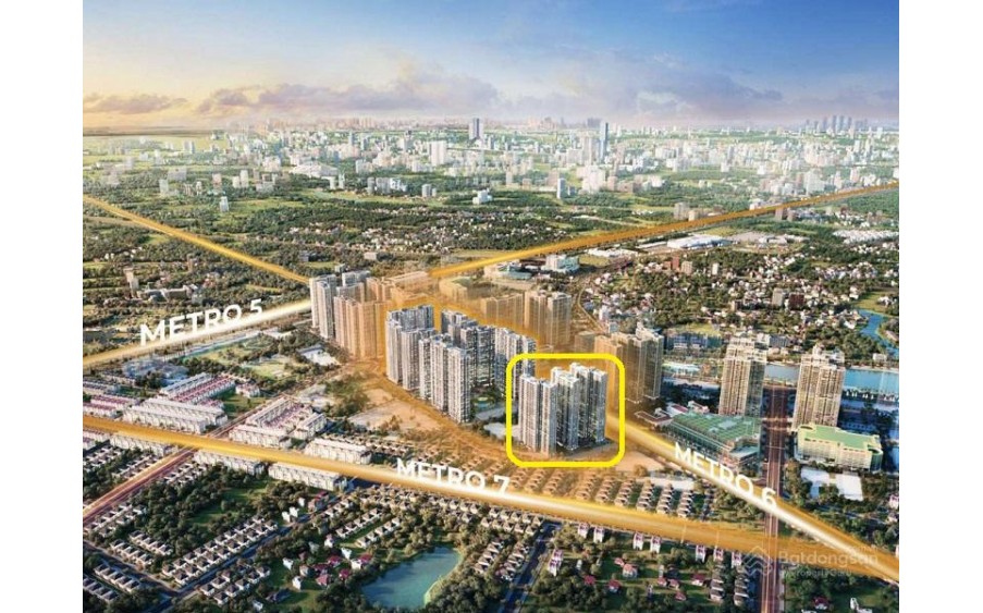 Quỹ hàng độc quyền - Căn 1PN Tòa V1 - View tuyến Metro 6 - Tầng 9 - Diện tích : 47,1m2