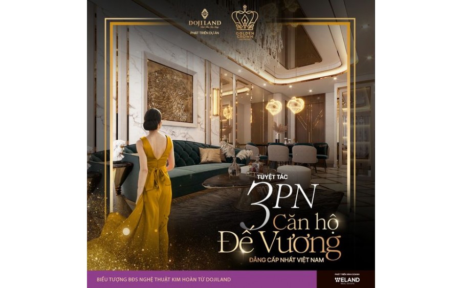 Căn Hộ Dubai Đẳng Cấp với Căn Hộ 3PN Cao Cấp Tại Golden Crown Hải Phòng