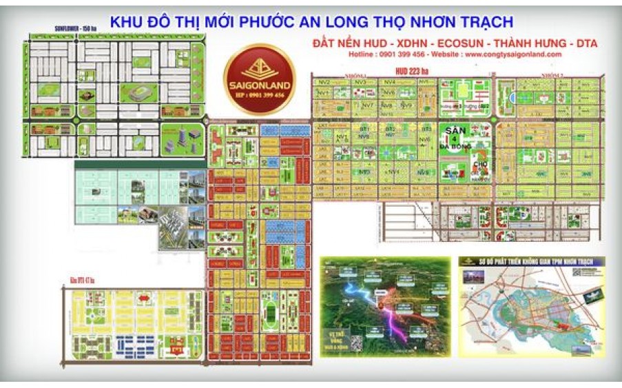Saigonland Nhơn Trạch Cần bán 20 nền đất dự án HUD và XDHN sổ sẵn với giá cực tốt.