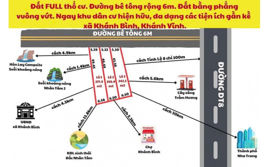 ⚡️HOT HOT!! Đất Full thổ cư Ba Dùi , khánh Bình , Khánh vĩnh.