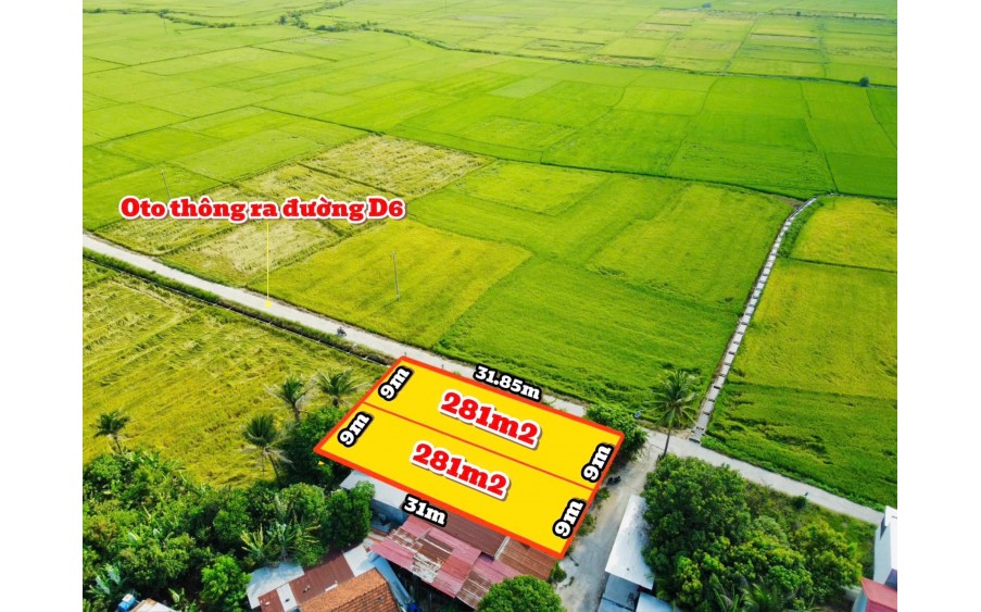 Bán siêu phẩm view lúa cực đẹp tại Diên Lạc , ngay trung tâm hành chính Diên Khánh.