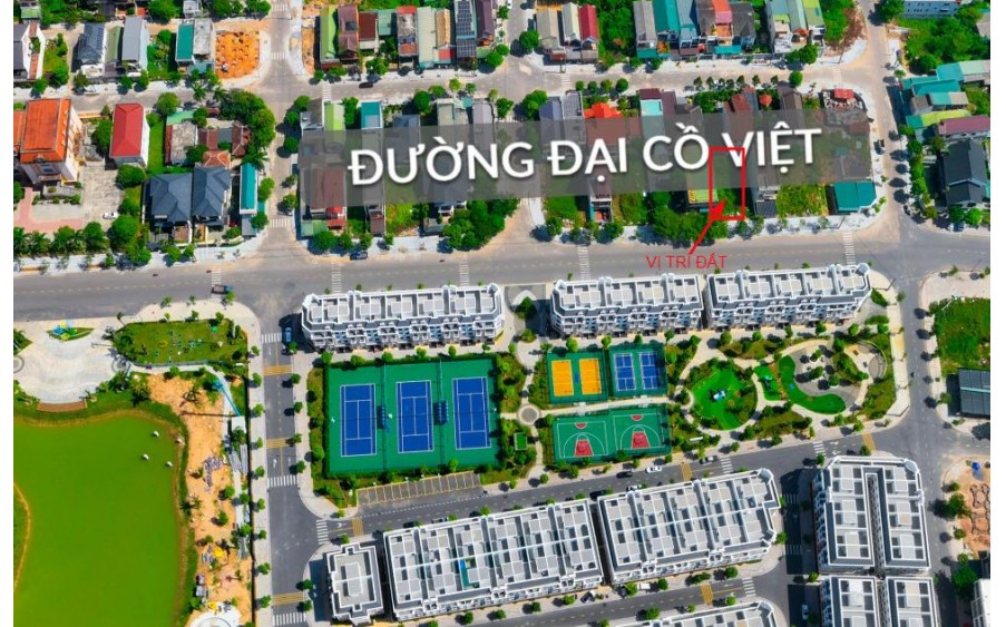 Mặt tiền đường Đại Cồ Việt đối diện Vincom - Vị trí đẹp nhất