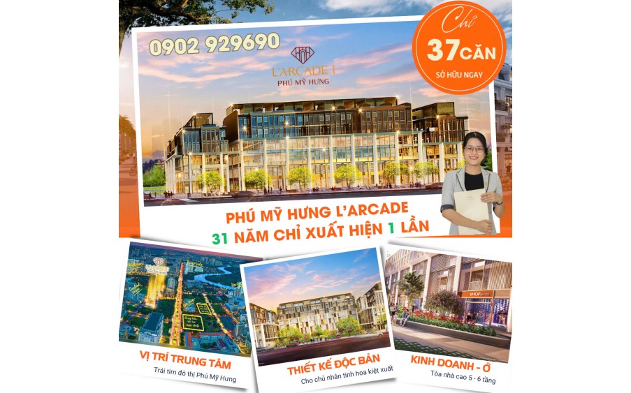 Giỏ hàng mới nhất vào tháng 10/2024 dự án L'Arcade Phú Mỹ Hưng. Liên hệ 0902 929690