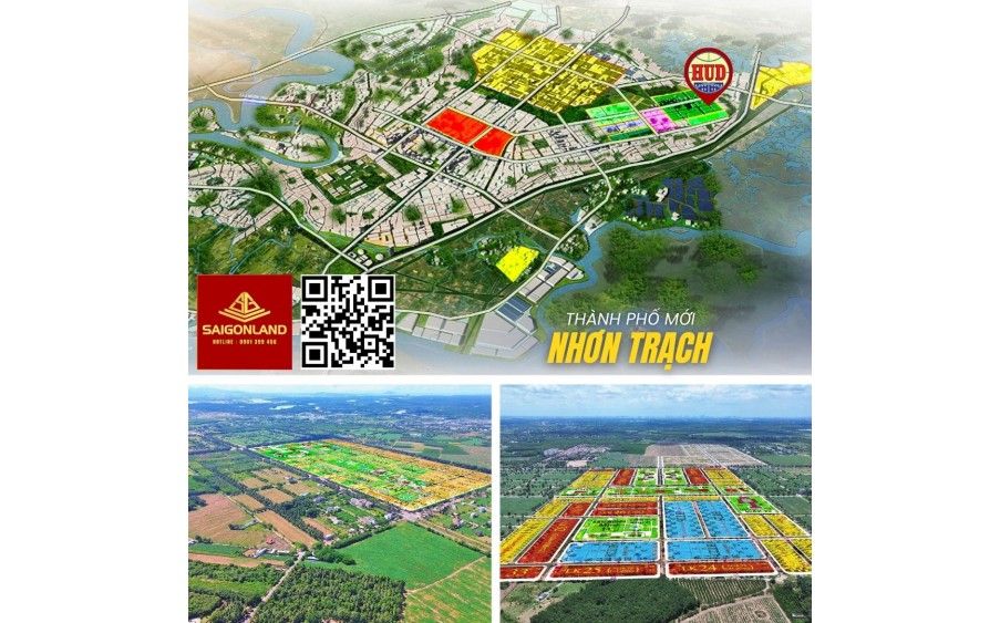 Saigonland Nhơn Trạch Nhận Mua bán Ký Gửi đất nền dự án HUD và XDHN sổ sẵn