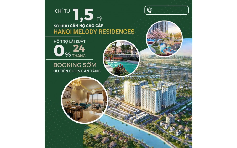 MELODY RESIDENCES LINH ĐÀM – SỞ HỮU NHÀ HÀ NỘI VỚI 1.5 TỶ