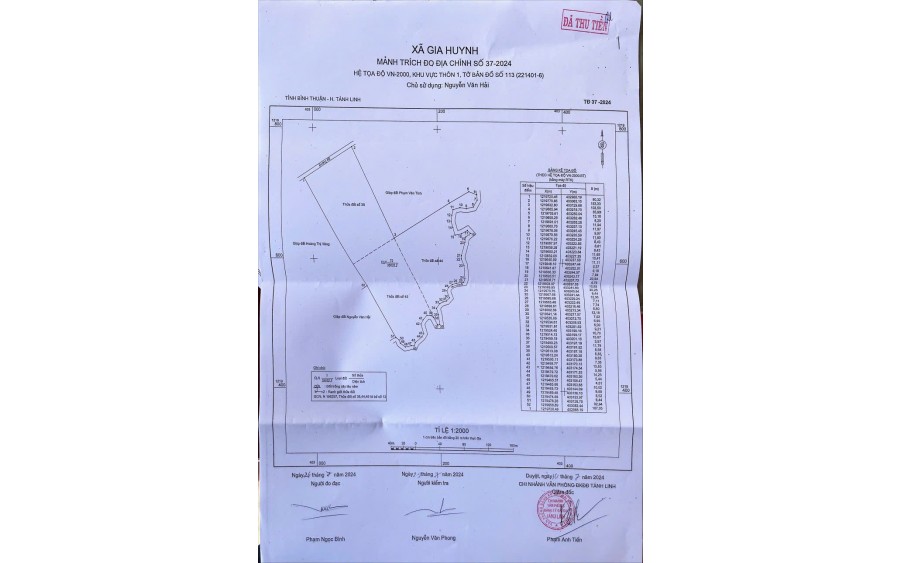 Bán Đất Thôn 1, Xã Gia Huynh, Huyện Tánh Linh, Tỉnh Bình Thuận, 56,000m2 Giá 88 Tỷ