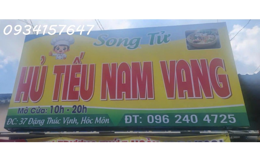 Chính chủ cần sang quán hủ tiếu Nam Vang giá 75 triệu – 37 Đặng Thúc Vịnh, Hóc Môn, HCM