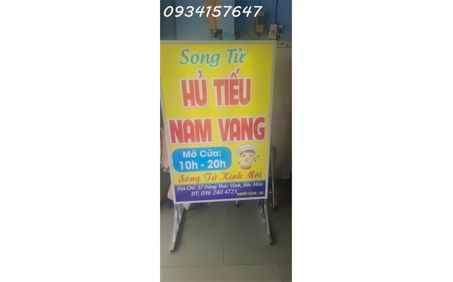 Chính chủ cần sang quán hủ tiếu Nam Vang giá 75 triệu – 37 Đặng Thúc Vịnh, Hóc Môn, HCM