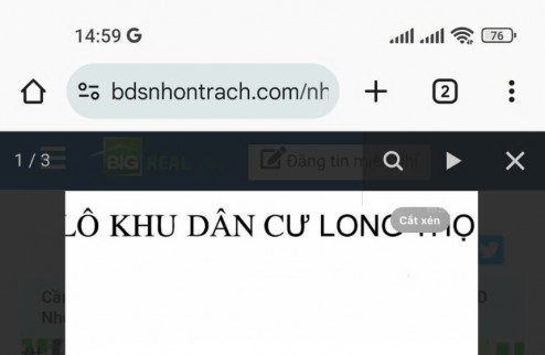 Cần bán lô góc đường 25m, 1 sẹc Lê Hồng Phong, 1 - Quốc Thắng– Nhơn Trạch: 0898088989