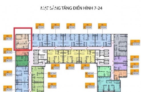 Chuyển nhượng căn hộ Sentosa 66m2, 3 phòng ngủ, đã vào tiền đợt 5, giá 1,4 tỉ (52%)