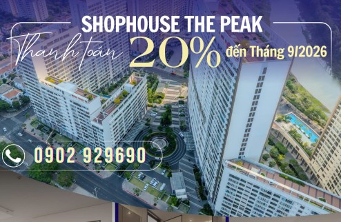 The Peak Midtown tầng 2 và 3 - Giá Shophouse bằng giá căn hộ. Thanh toán 20% đến tháng 9/2026