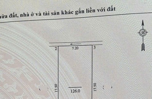 Bán 126m2 đất đẹp khối 7 Quán Bàu. Gần đường Ngô Gia Tự - đường 72M