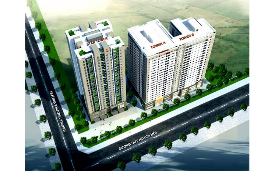 Bán gấp CC tầng 19, DT 90 m2 – 3PN Tòa A Star tower, 283 Khương Trung, Thanh Xuân, 5,85 tỷ.