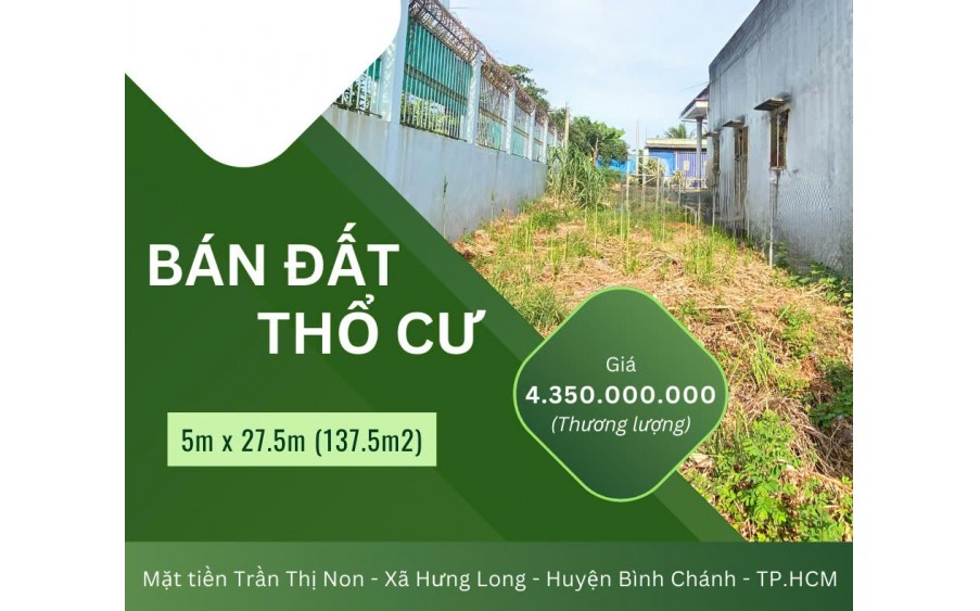 BÁN ĐẤT THỔ CƯ GẦN NÚT GIAO CAO TỐC BẾN LỨC - LONG THÀNH – CƠ HỘI ĐẦU TƯ TẠI VỊ TRÍ VÀNG