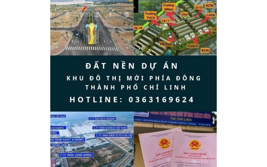 LÔ GÓC & ÁP GÓC con đường song 36 MÉT - KĐT THÀNH ĐÔNG CHÍ LINH LH : 0363169624