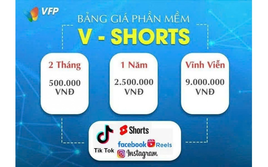 Phần Mềm VShorts Marketing Đa Nền Tảng Mạng Xã Hội TikTok, Facebook, YouTube, Instagram.