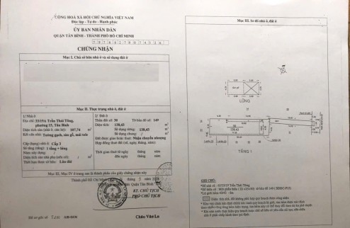 Hạ giá 500tr nhà P15 Tân Bình 139m2 giá 8,1 tỷ.