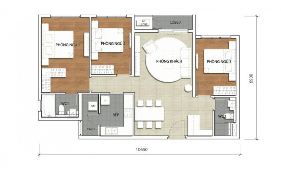 Cho thuê Căn hộ The Krista, 102m², 3 PN, 2WC - TP. Thủ Đức (Q2, HCM)