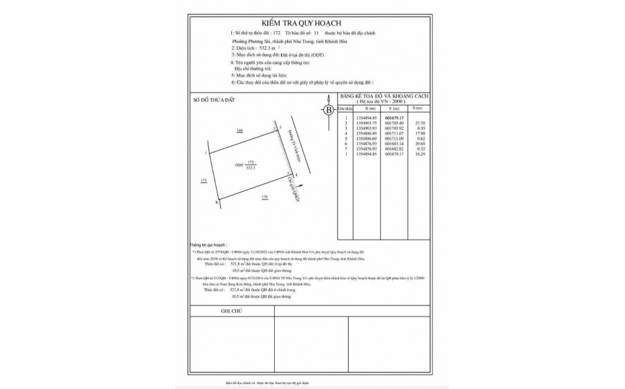 Cần bán lô đất mặt tiền đường Tô Vĩnh Diện, P. Phương Sài, TP Nha Trang, DT 521m2 , giá 115triệu/m2 còn TL