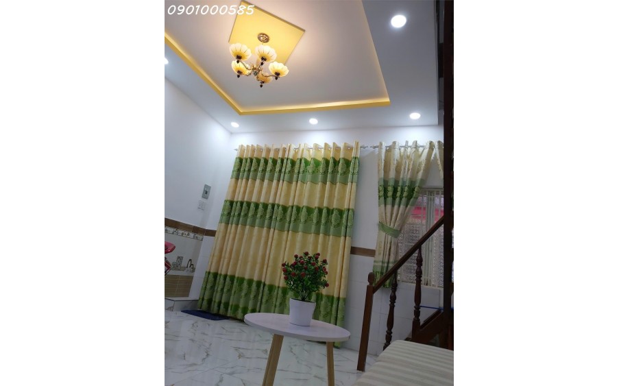 NHÀ MỚI ĐẸP, GẦN ĐƯỜNG XE HƠI.  2 tầng, 28m2, 2PN, Thạnh Lộc 27, Q.12 - 2 tỷ 450 triệu.