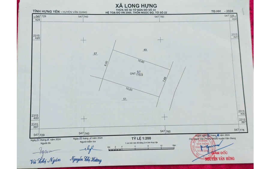 CHÍNH CHỦ BÁN ĐẤT THỔ CƯ GIÁ TỐT NHẤT KHU VỰC VĂN GIANG – HƯNG YÊN