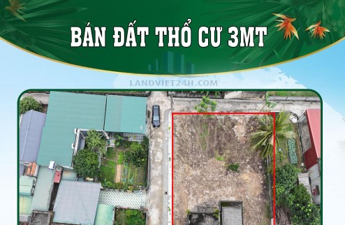 CHÍNH CHỦ BÁN ĐẤT THỔ CƯ 3MT NGAY CỤM CÔNG NGHIỆP THĂNG THỌ