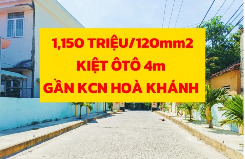 ✅✅ 1,150 TRIỆU/120m²  ĐẤT KIỆT 4M, GẦN KHU CÔNG NGHIỆP HÒA KHÁNH ,ĐÀ NẴNG ✅✅