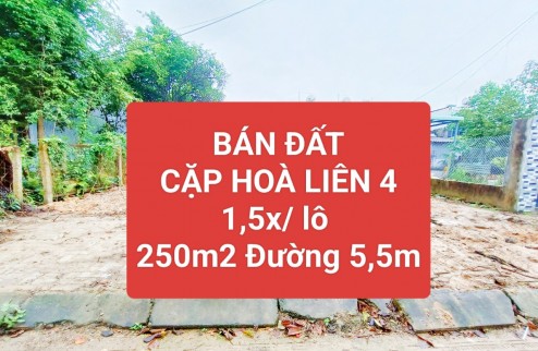 ✅✅1,6 TỶ/LÔ ⏩ CẶP ĐẤT LIỀN KỀ 1/2 NGÃ BA TÁI ĐỊNH CƯ HÒA LIÊN 4✅✅