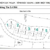 Cấn Bấn 5 lô  biệt thự F0 tại Kiên Thành- Lục Ngạn -Bắc Giang.