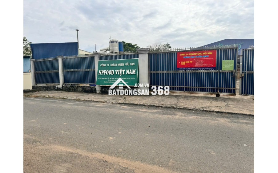 Cho thuê kho xưởng 1.200m2 đường số 45, Tân Thông Hội Củ Chi