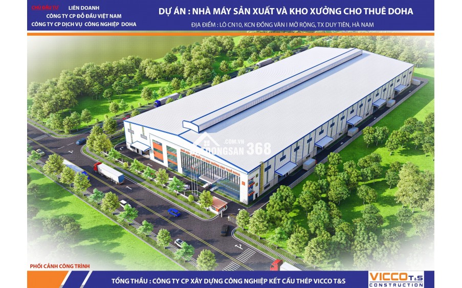 Cho thuê nhà kho tiêu chuẩn, kho chứa hàng đầy đủ PCCC tự động DT 10,000m tại KCN Đồng Văn- Hà Nam. LH. 0866683628