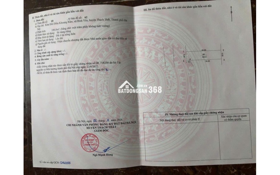 Bán gấp Đất tuyến 1 Đồi Đốm - Mặt đường lớn - Giá tốt nhất khu vực