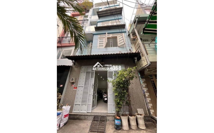 CHDV,HXH quay đầu ,Nguyễn tiểu la  Q.10, 4 tầng 59m2  sổ vuông hoàn công đủ dưới 9ty tl
