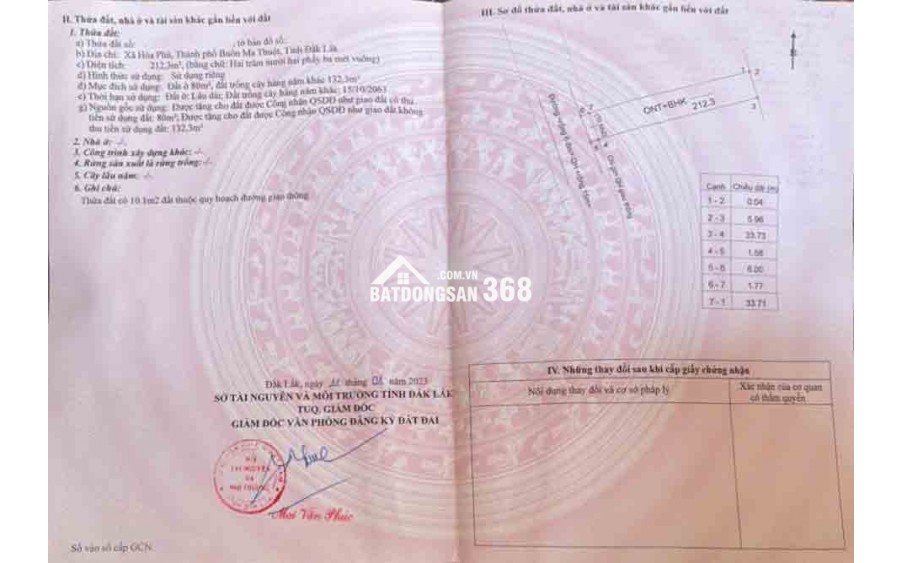 Lô Đất Vị Trí Vàng Gần KCN Hòa Phú- TP. BUÔN MA THUỘT - ĐĂK LĂK - Chỉ 775 Triệu!**