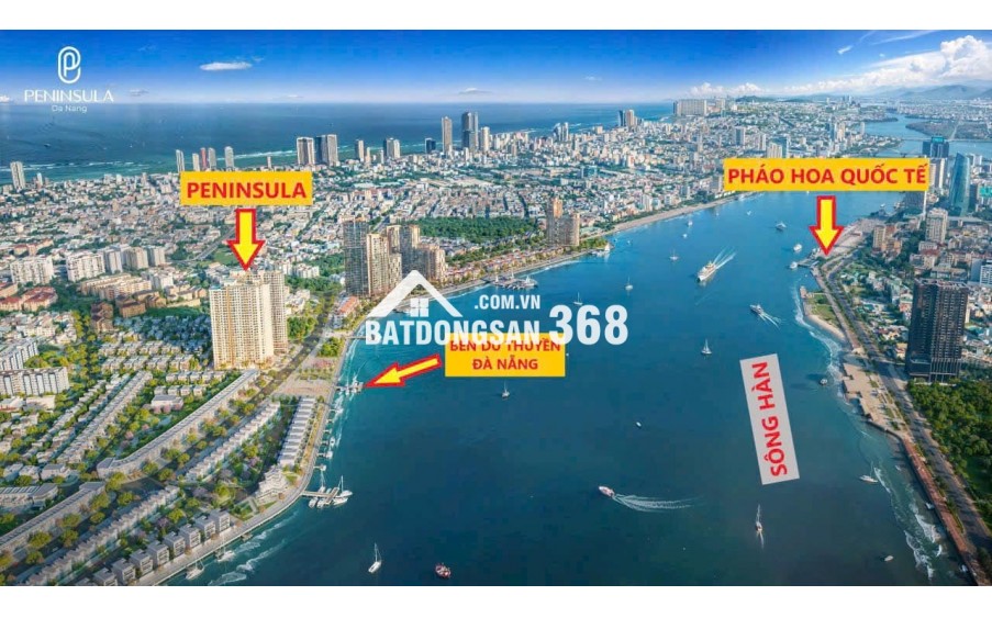 Căn hộ cao cấp Peninsula Đà Nẵng với pháp lý, sổ hồng lâu dài riêng từng căn, mật độ XD chỉ 44%