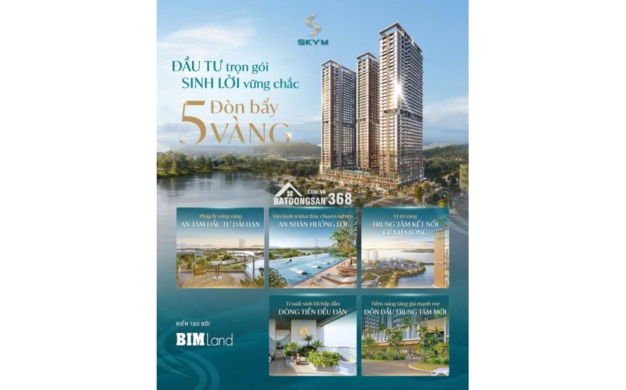 BÁN CĂN HỘ SKY M HẠ LONG - STUDIO - 31M2 - 1.5 TỶ - VỊ TRÍ VÀNG BÃI CHÁY