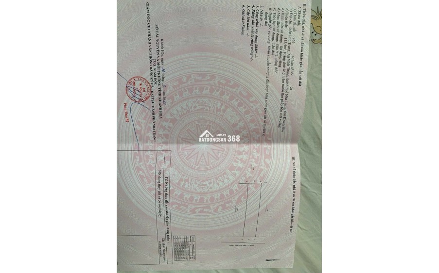 BÁN ĐẤT FULL THỔ CƯ, VĨNH THẠNH, NHA TRANG - GẦN TRỤC ĐƯỜNG D30 – GIÁ CHỈ 16,9 TRIỆU/M² 