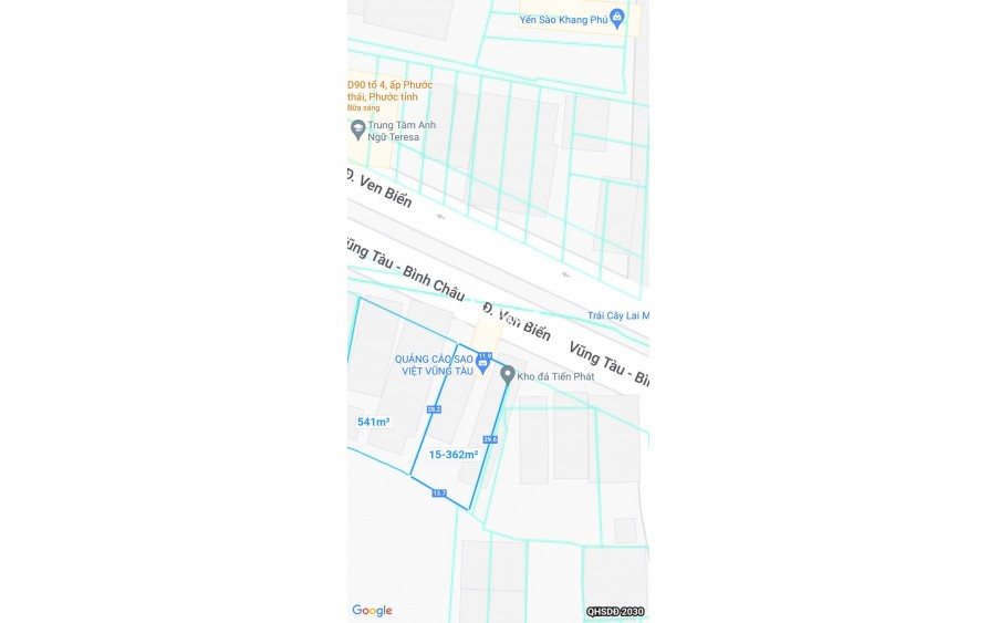 BÁN NHÀ ĐẤT ĐƯỜNG VEN BIỂN TẠI PHƯỚC TỈNH, LONG ĐIỀN, BÀ RỊA - VŨNG TÀU