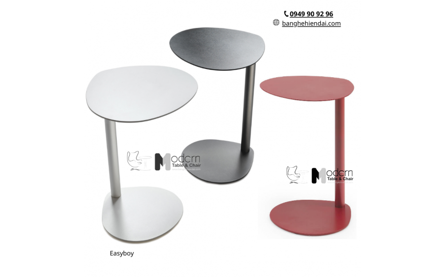 Combo 3 Bàn Sofa Tầng Sắt Sơn Tĩnh Điện Easyboy – Cao 40 / 53 / 62 cm
