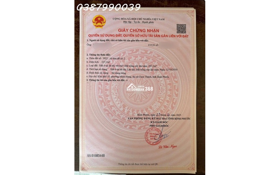 Đất dân sổ sẵn ngay khu dân cư ĐẠI NAM giá chỉ 390tr
