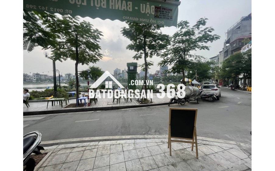 BÁN NHÀ MẶT HỒ LINH QUANG. ĐỐNG ĐA. 74M2 3 TẦNG GIÁ 23 TỶ- VỈA HÈ 2 BÊN KINH DOANH BẤT CHẤP.-  ÔTÔ TRÁNH -ĐOẠN ĐẸP NHẤT HỒ