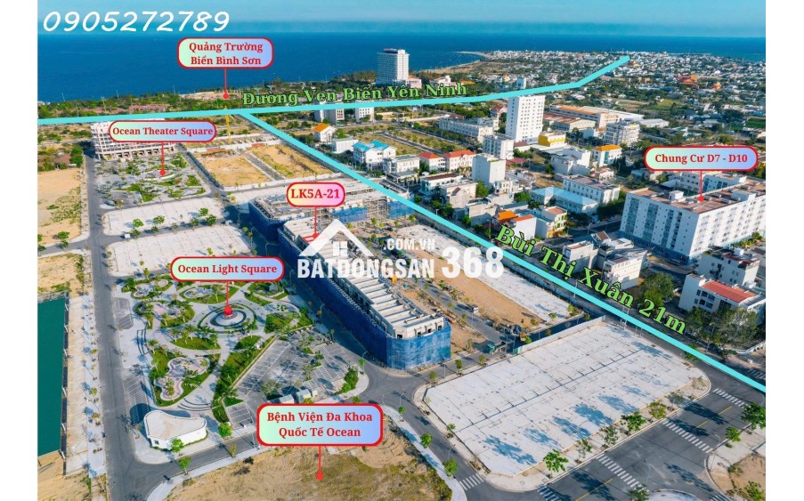 Cần bán căn shophouse Bình Sơn Ocean Park đối diện công viên, giá gốc chủ đầu tư